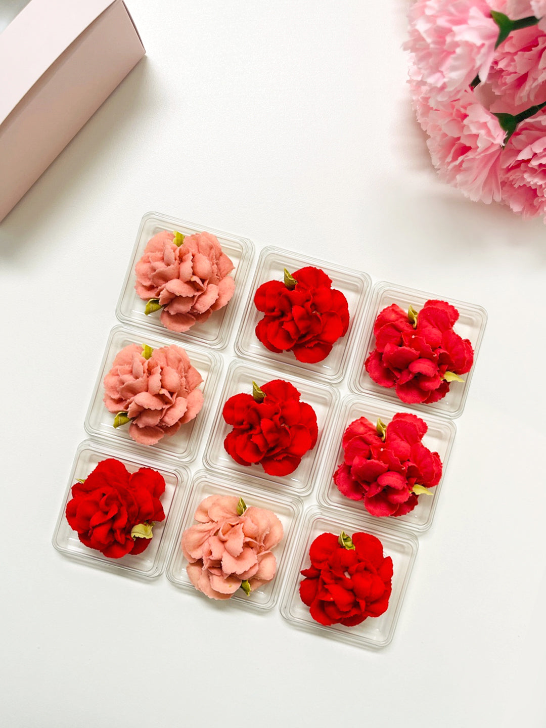 Carnation Anggeum Flower Cookies