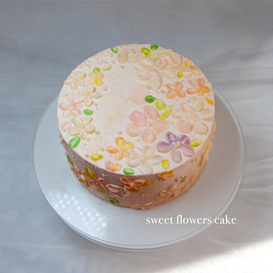 Spring Blossom Cake: Vanilla & Berry Puree